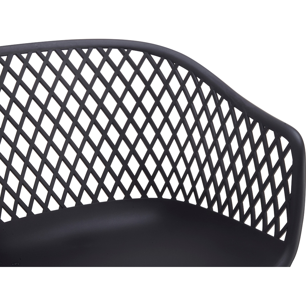 frontier black outdoor chair set   