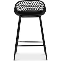 frontier black outdoor stool   