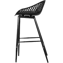 frontier black outdoor stool   