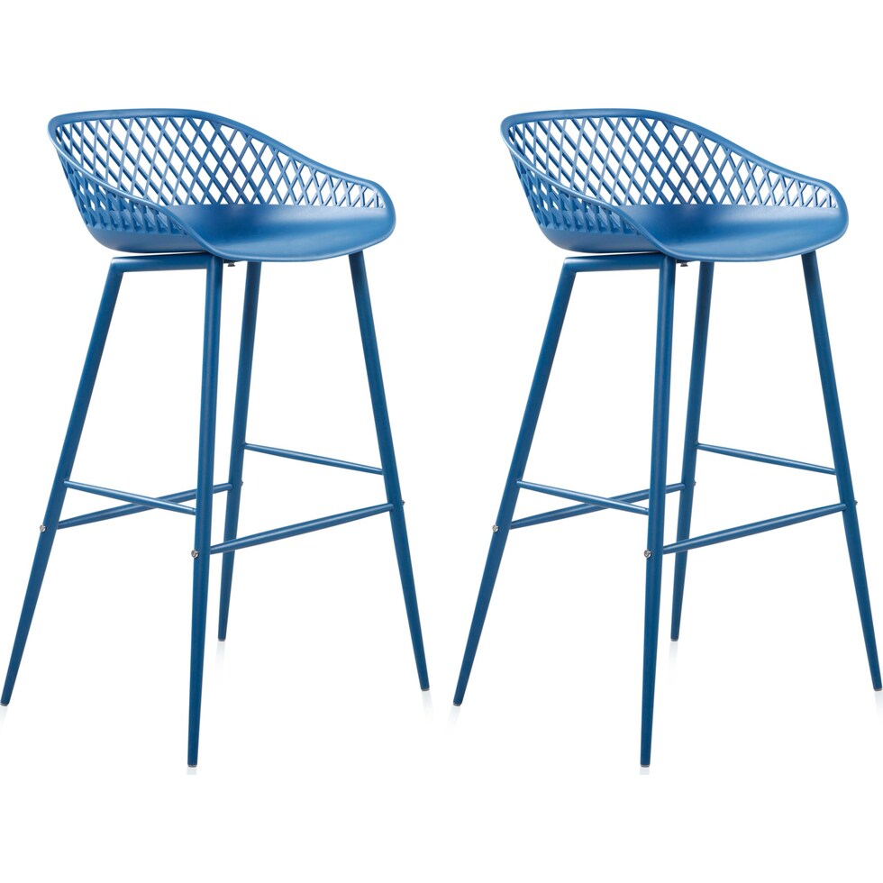 frontier blue outdoor stool   