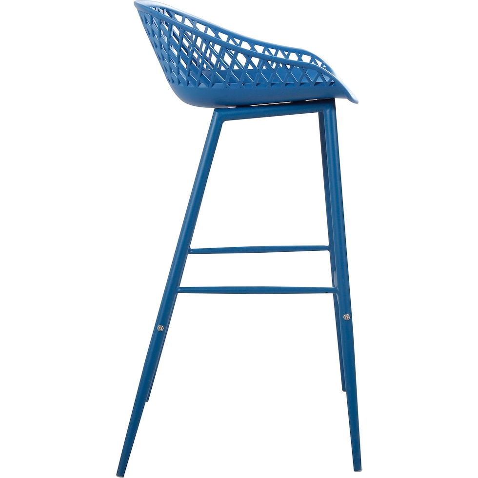 frontier blue outdoor stool   