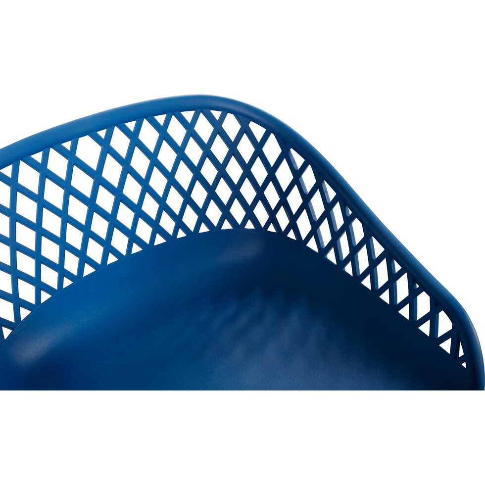 frontier blue outdoor stool   