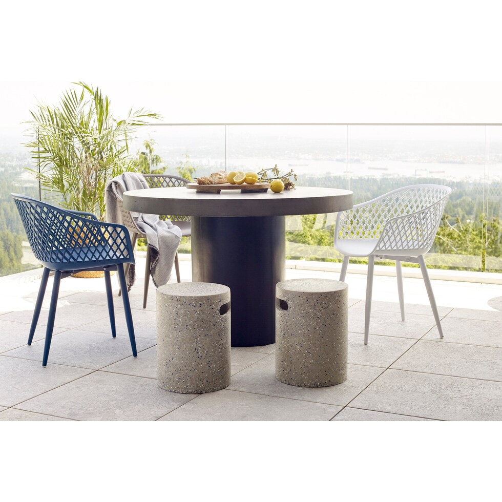 frontier gray outdoor chair set   