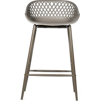 frontier gray outdoor stool   