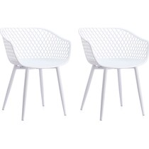 frontier white outdoor chair set   