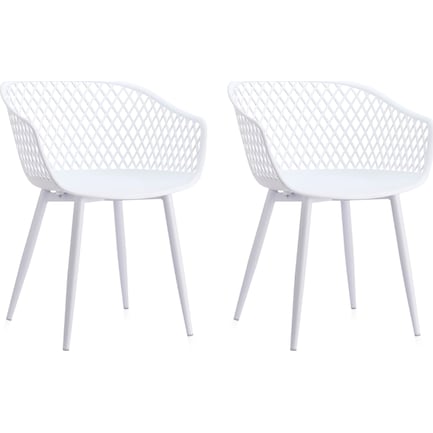 Frontier Outdoor Set of 2 Chairs - White