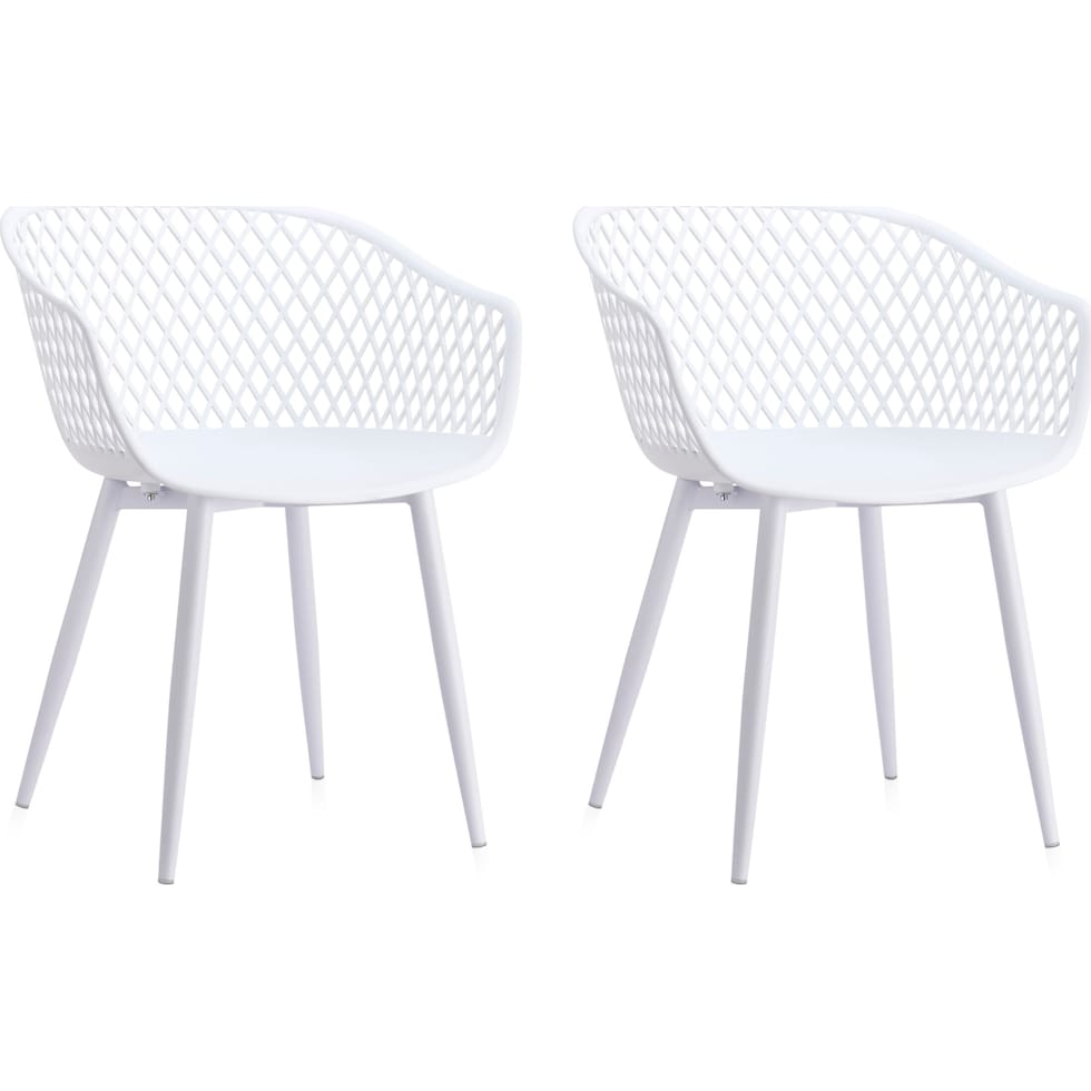 frontier white outdoor chair set   