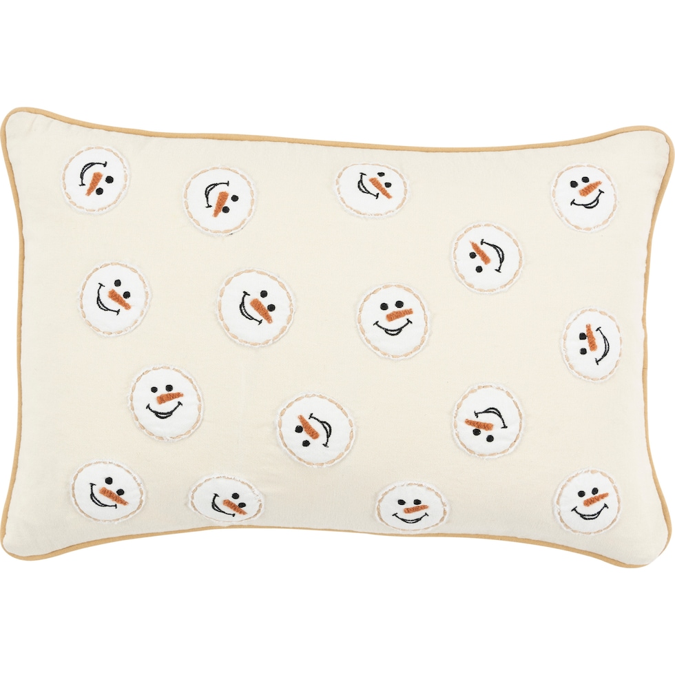 frosty natural accent pillow   