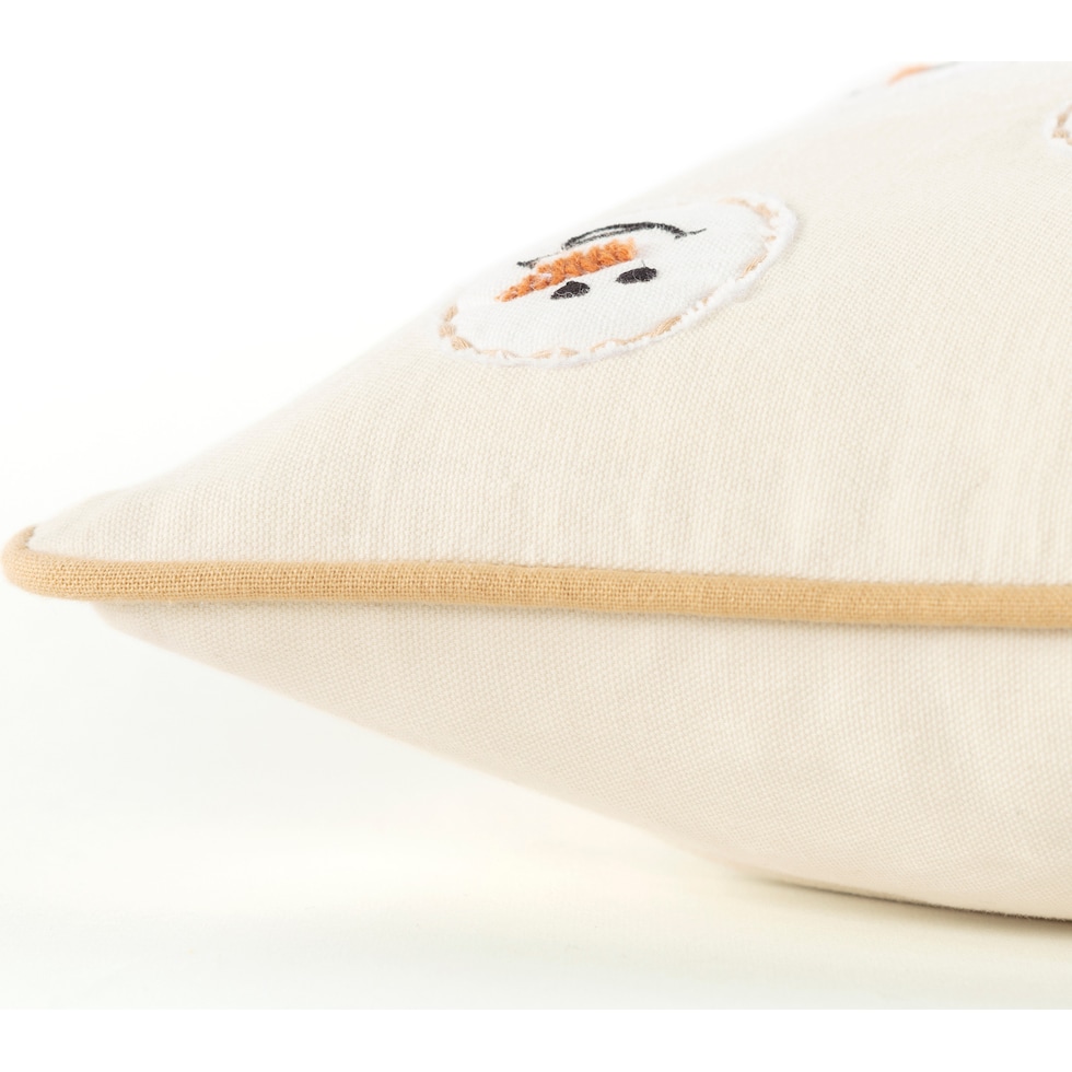 frosty natural accent pillow   