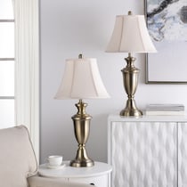 fulgencio gold table lamp   