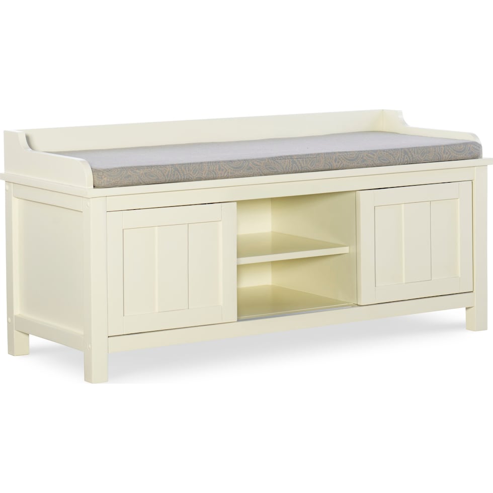 fullerton white bench   