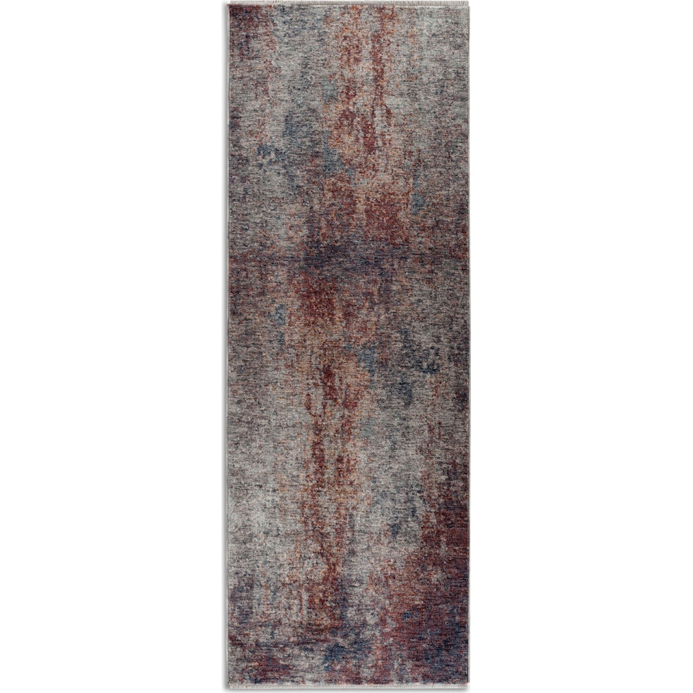 fulton blue brown area rug  x    