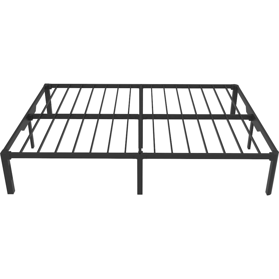 fundamental black queen bed frame   