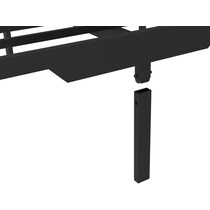 fundamental black twin bed frame   