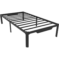 fundamental black twin xl bed   