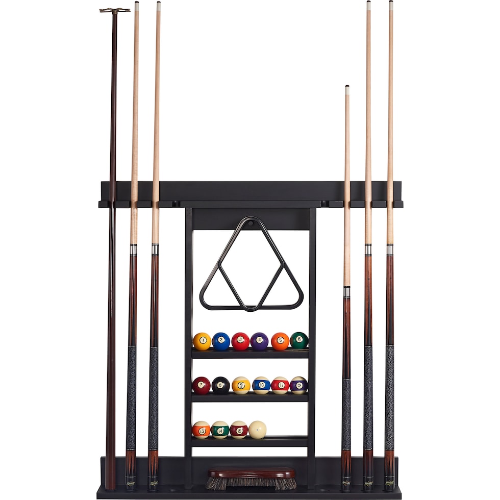 gable black cue rack   