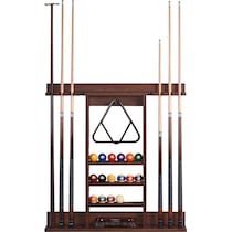 gable dark brown cue rack   