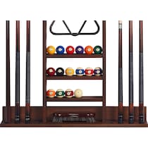 gable dark brown cue rack   