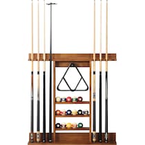 gable dark brown cue rack   