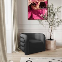 gabriel black accent chair   