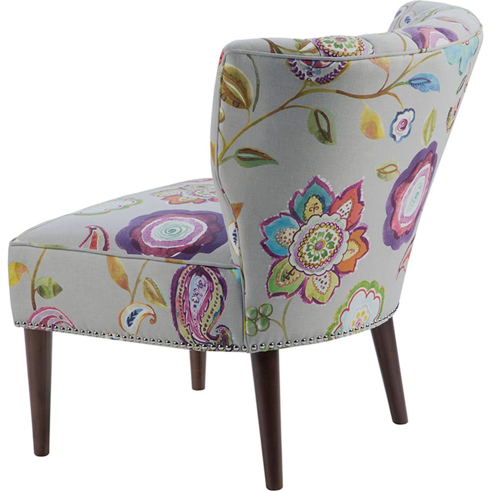 gabrielle multicolor accent chair   