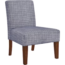 gaetan blue accent chair   