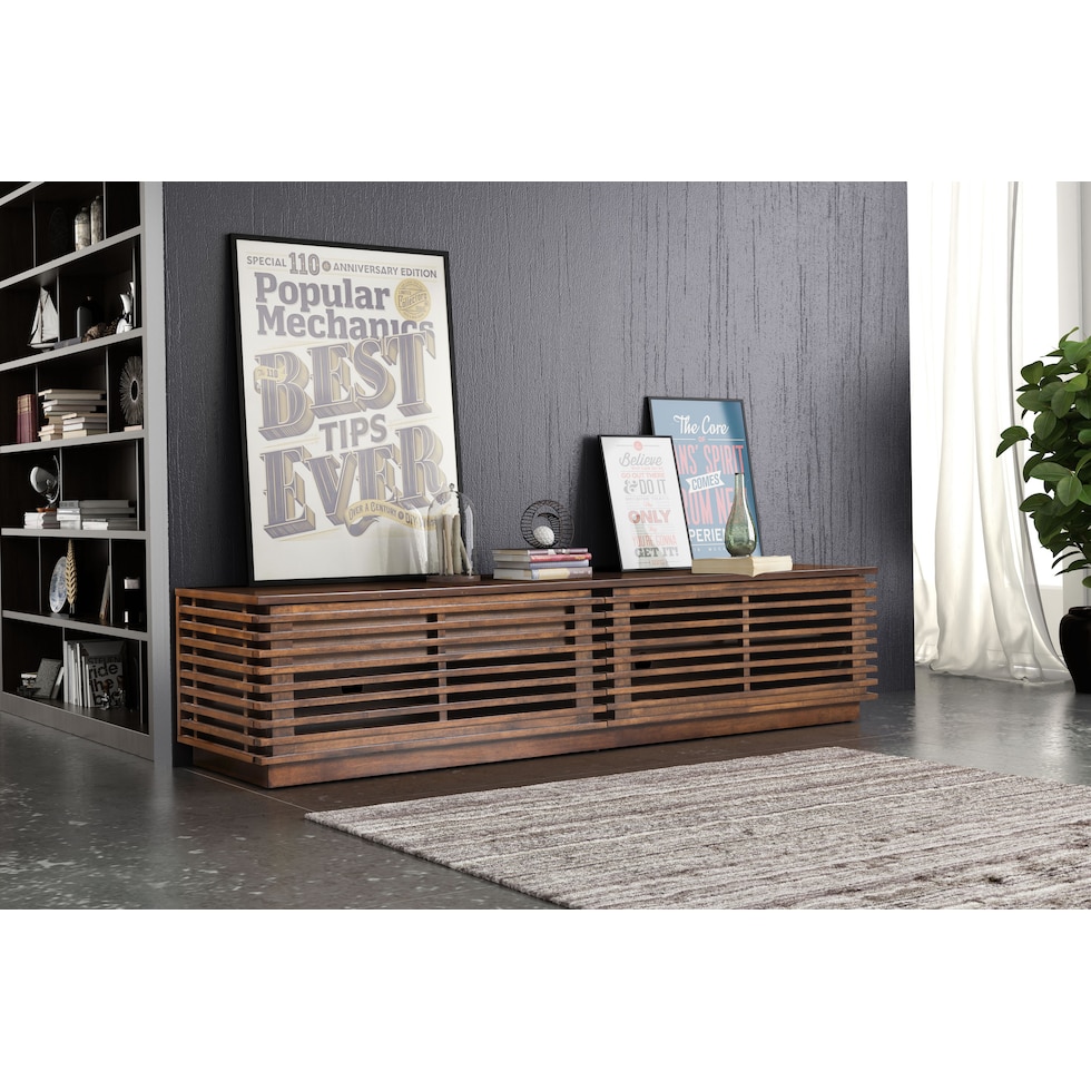 gaff dark brown tv stand   