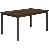 gail dark brown dining table   