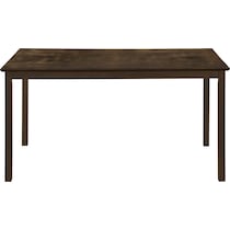 gail dark brown dining table   