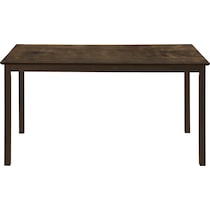 gail dark brown dining table   