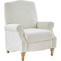 gaines white recliner   