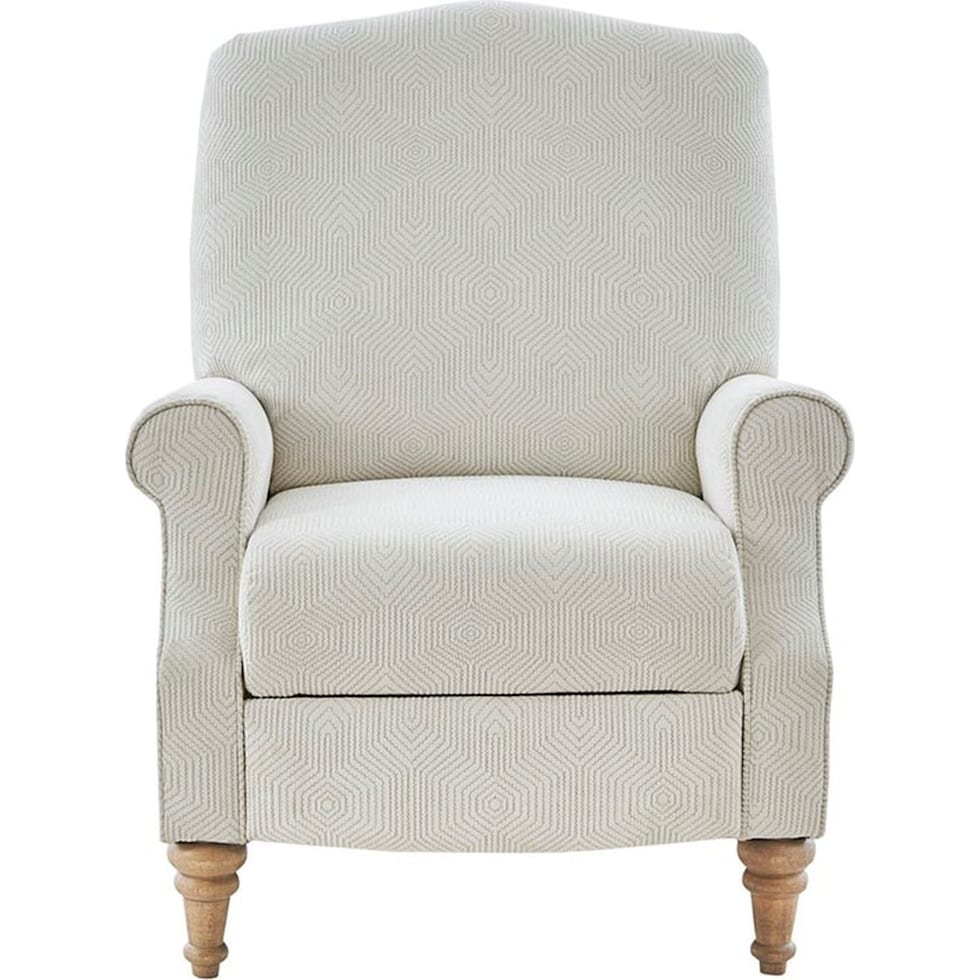 gaines white recliner   