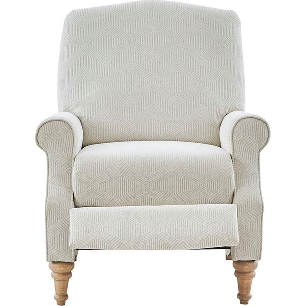 gaines white recliner   