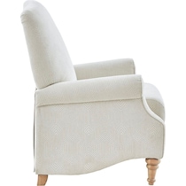 gaines white recliner   