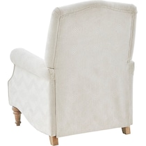 gaines white recliner   