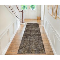 galactic dark brown area rug  x    