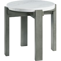 galant gray end table   