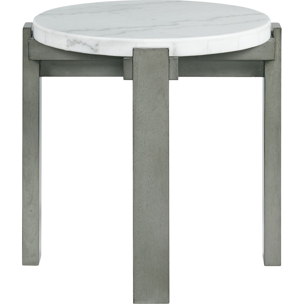 galant gray end table   