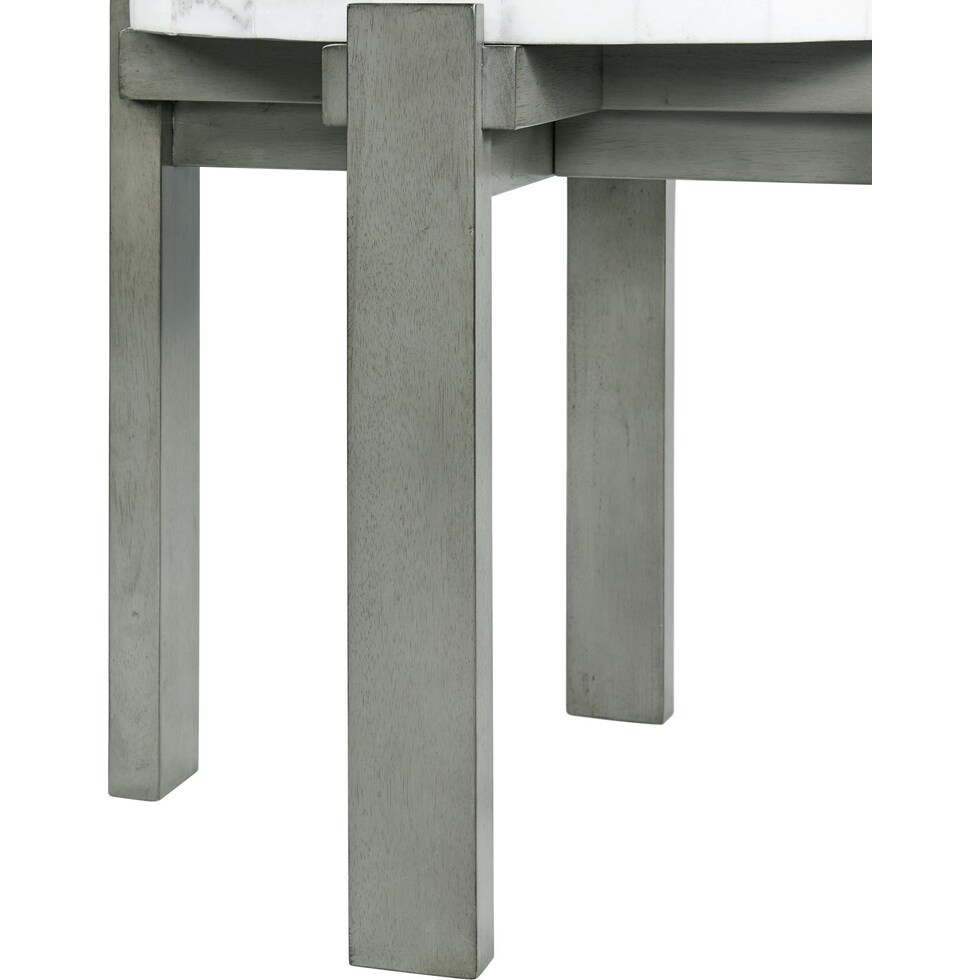 galant gray end table   