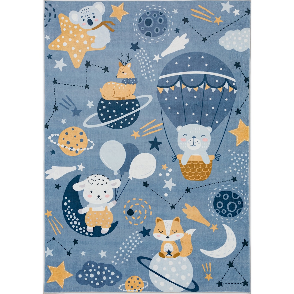 galaxy blue area rug  x    