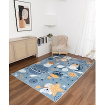 galaxy blue area rug  x    