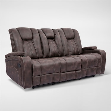 Galaxy Manual Reclining Sofa and Loveseat