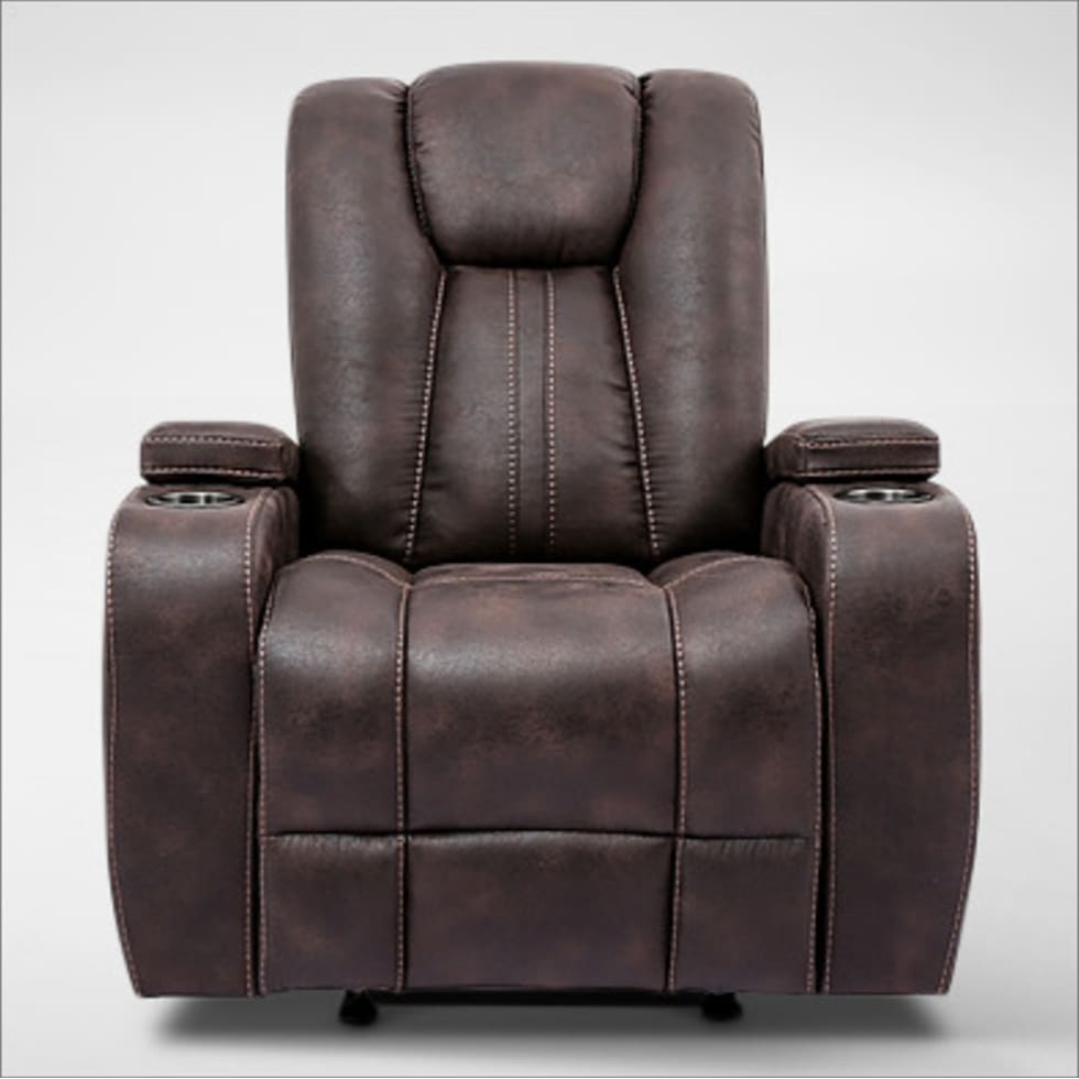 galaxy dark brown recliner   