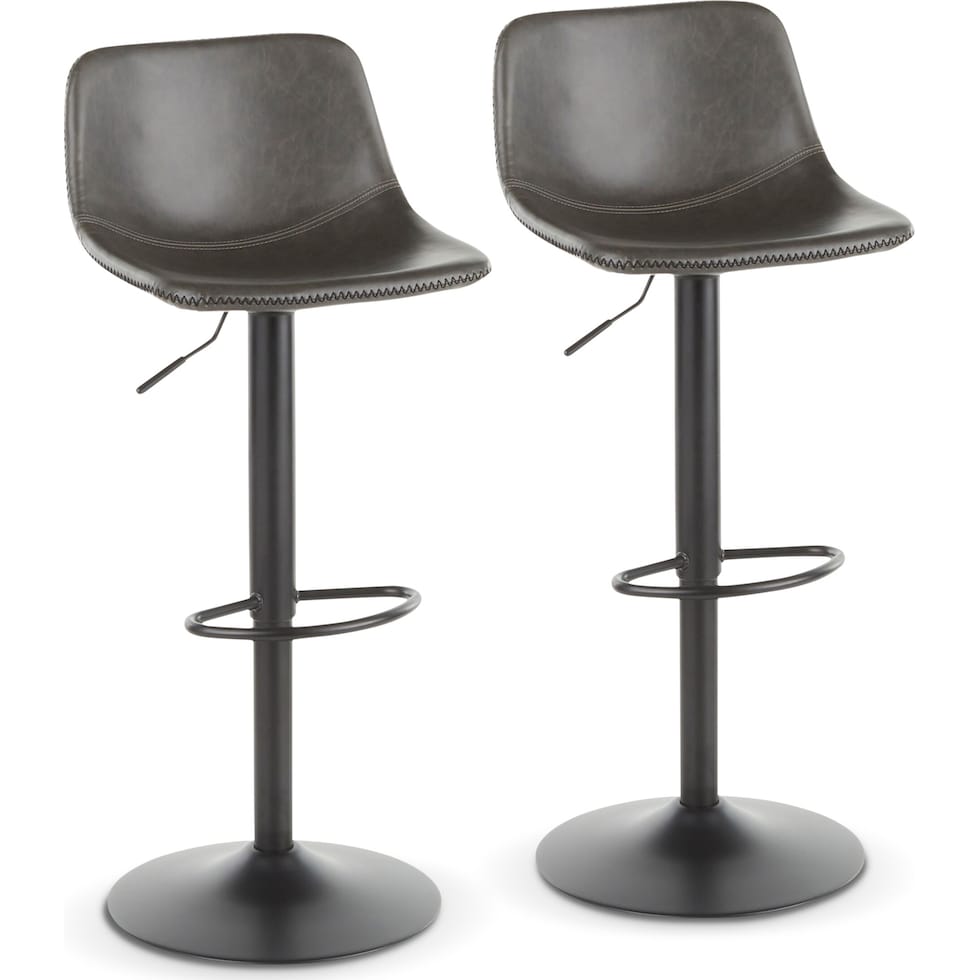 gale black bar stool   