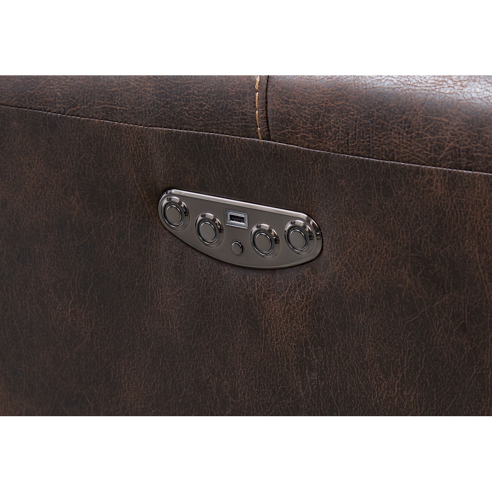 gallant dark brown  pc power reclining living room   
