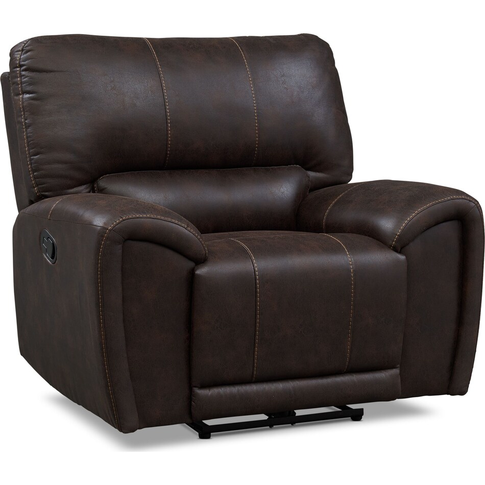 gallant dark brown  pc power reclining living room   