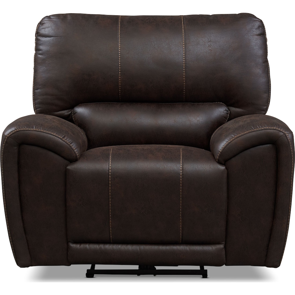 gallant dark brown manual recliner   