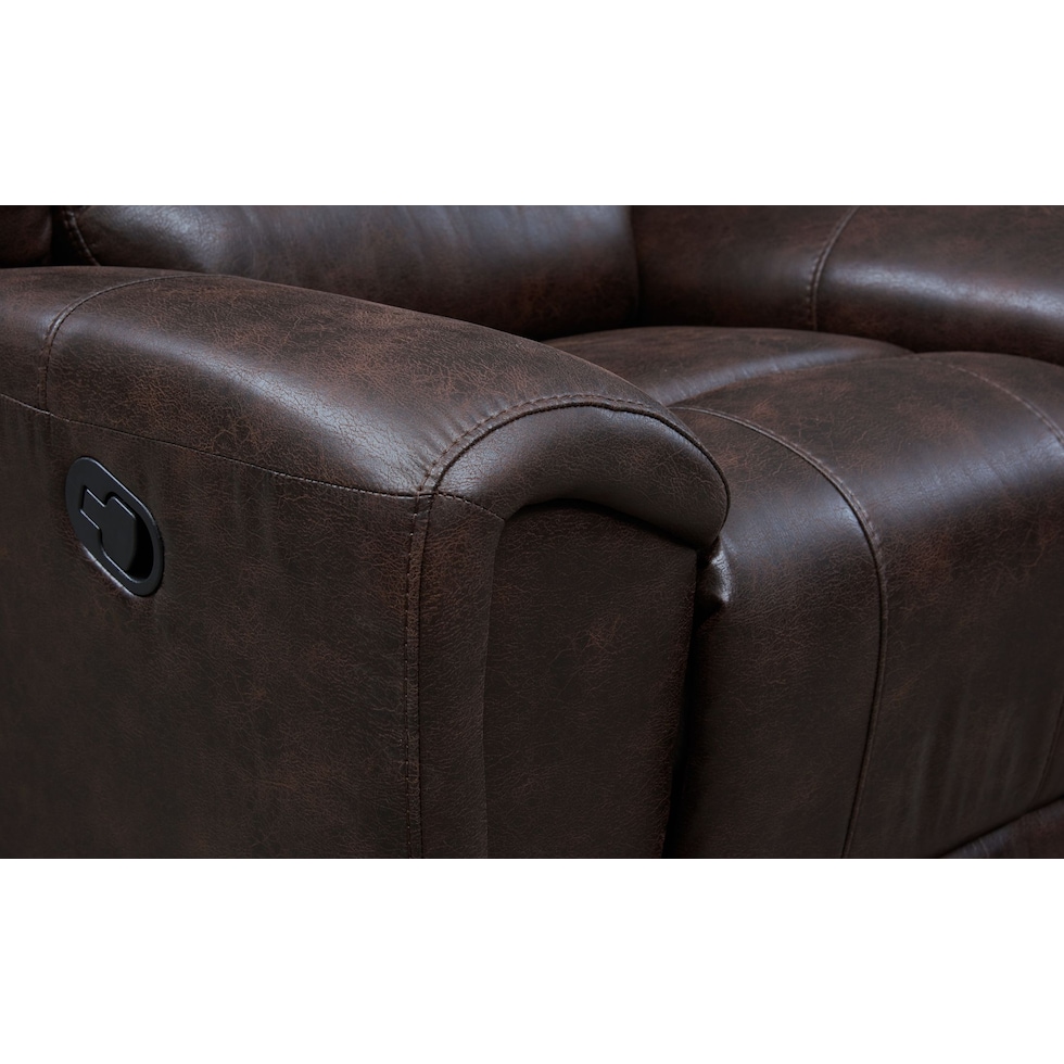 gallant dark brown manual recliner   