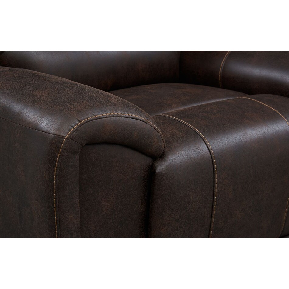 gallant dark brown manual recliner   
