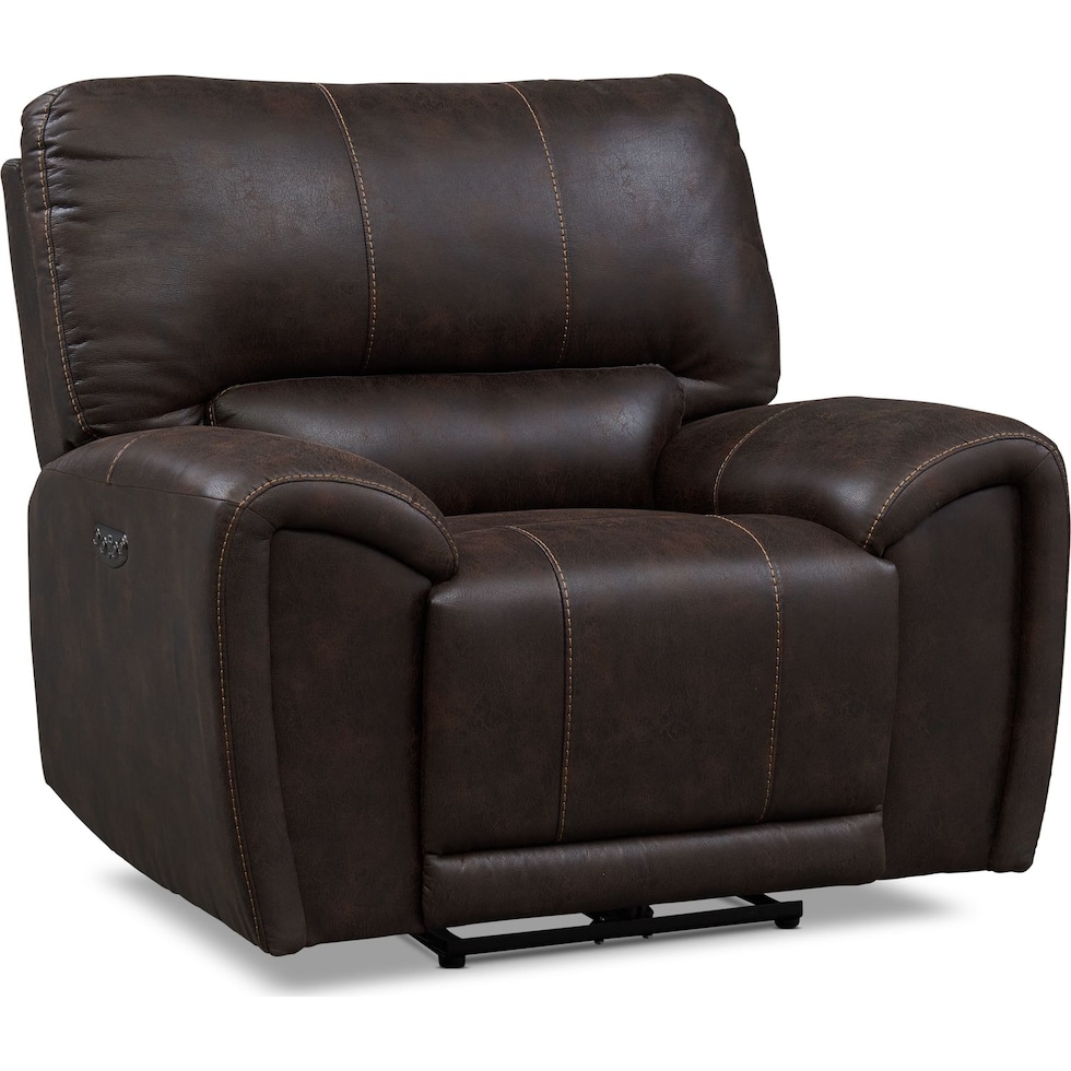 gallant dark brown power recliner   